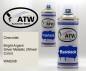 Preview: Chevrolet, Bright Argent Silver Metallic (Wheel Color), WA6248: 400ml Sprühdose + 400ml Klarlack - Set, von ATW Autoteile West.